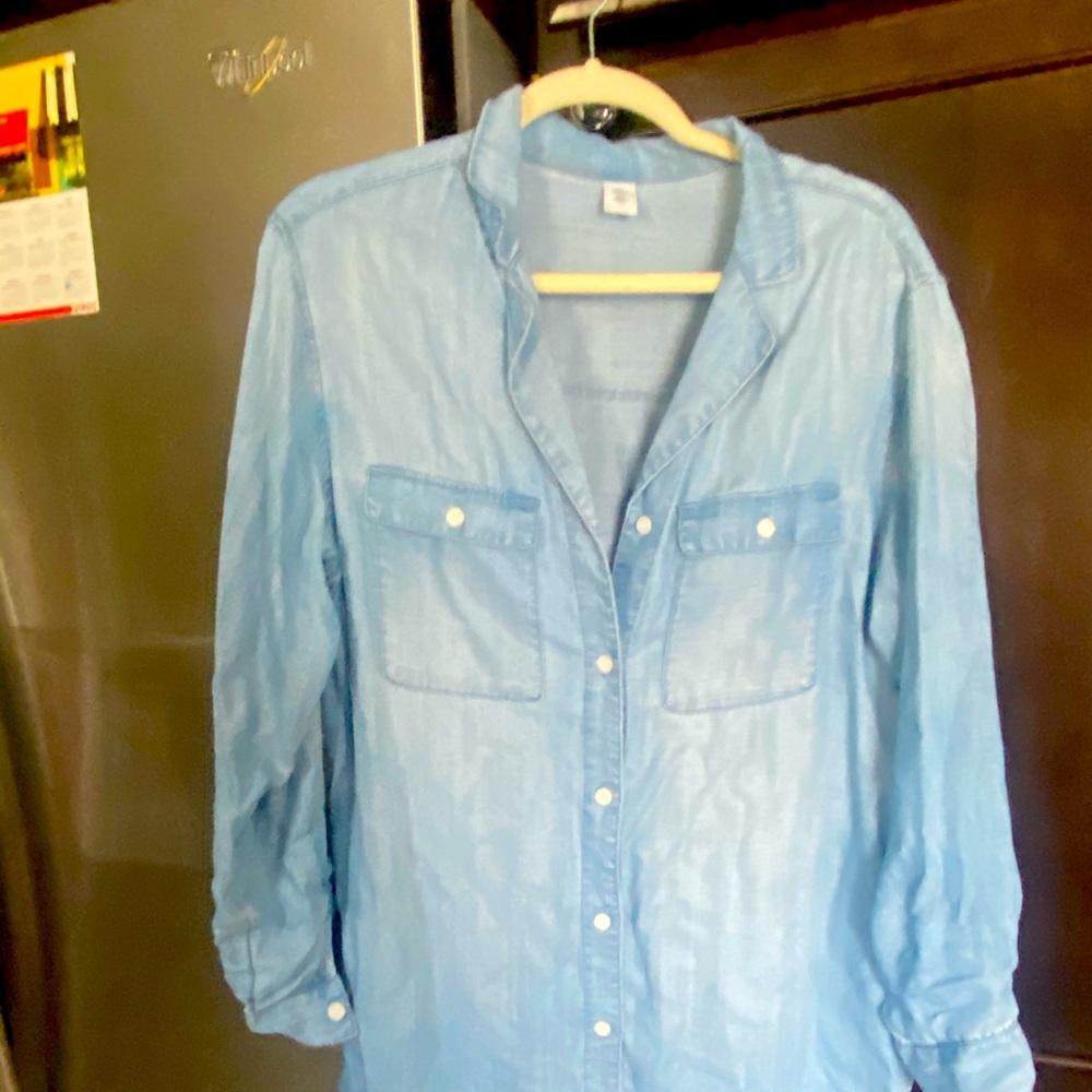 Denim blouse